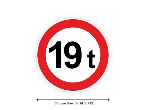 Sticker panneau limitation - panneau,