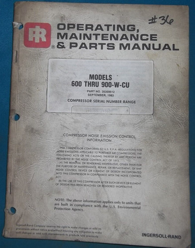 Ingersoll rand manuels pièces - ingersoll,