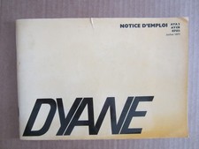 CITROEN DYANE NOTICE d'emploi