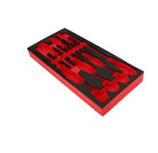 Plateau mousse vide pour module 10 tournevis protwist cruciforme Facom