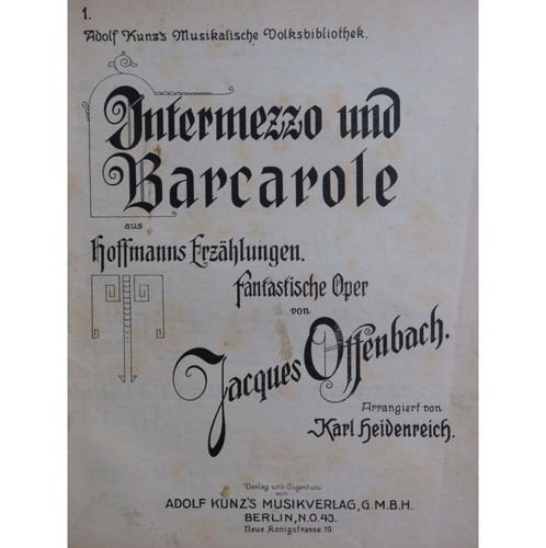 Offenbach jacques intermezzo - jacques,
