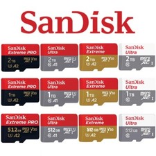 Carte Mémoire Micro SD Sandisk Ultra Extreme PRO 32 64 128 256 512Go 1TB 2TB