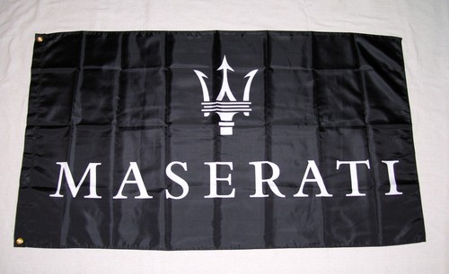 Maserati flag banner - maserati,