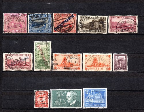 Lot timbres sarre - 13,