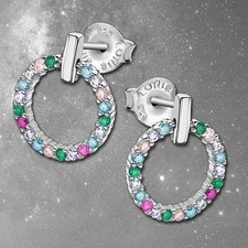 Lotus Argent Goujon Cercle 925