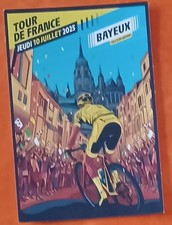 cyclisme carte postale ville étape départ Bayeux - Tour de France officiel 2025