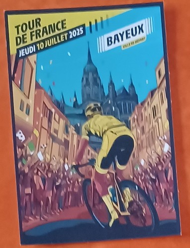 Cyclisme carte postale ville - carte,