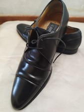 Derbies en Cuir Amedeo Testoni - Taille 7.5 - Fabrication Italienne - Valeur 455