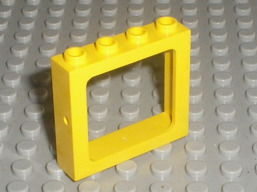 Fenêtre jaune train lego - jaune,