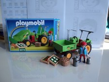 PLAYMOBIL vintage country fermes tracteur fermier légumes set 3074 de 1999 boîte