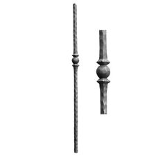 Stahlpfosten 1200mm Balustre Barre de Fer Baguette Avec Élément Poteaux Clôture