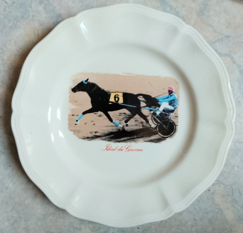 Vintage assiette sarreguemines - vintage,