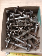 Lot De 4 Ancien Tire-fond Meuble Vis Lit Armoire 