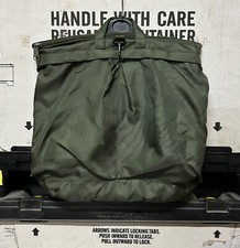 GENUINE USAF US AIR FORCE BAG FLYERS NYLON PADDED GREEN 1998 SUPER EX COND !!!!!