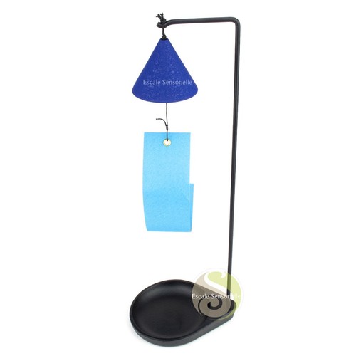Furin sankaku japonaise bleue
