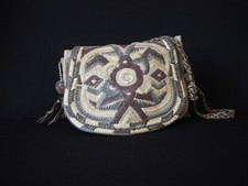 sac à main cuir femme Antik Batik cuir tressé rabat et bandoulière