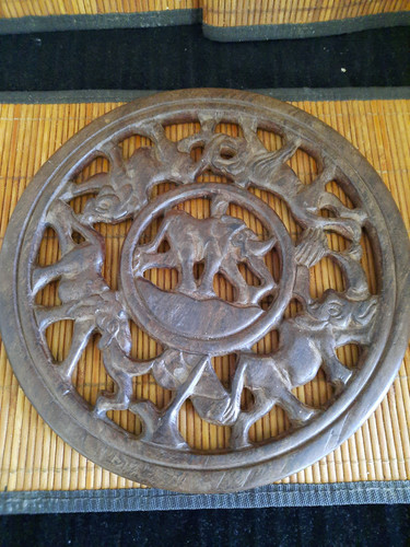 Art africain desous plat - desous,