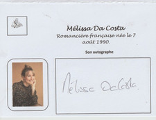 Mélissa Da Costa  avec signature authentique