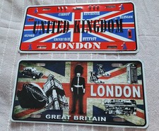 PLAQUE DECORATION EN METAL ANGLETERRE LONDRES