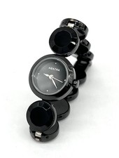 Montre Agatha bracelet pierres noires
