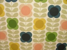 Orla Kiely Tissu Coton Été Fleur Rideau Tapisserie Coussin Sac Faisant