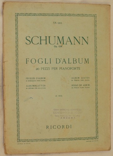 Robert schumann feuilles - robert,