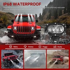 Paire de phares de Travail, longue portée, 4 Pouces 48W 8000LM, Dreamizer