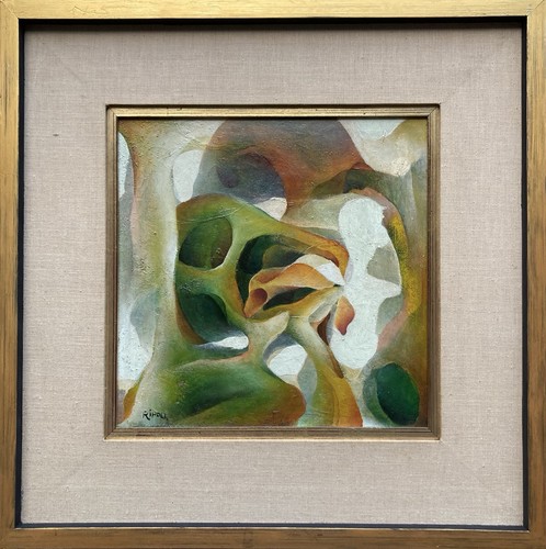 Peinture moderne signée - moderne,