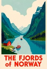 Affiche Poster Norway Fjord