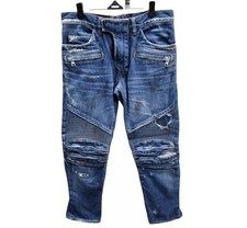 Balmain Jean biker délavé