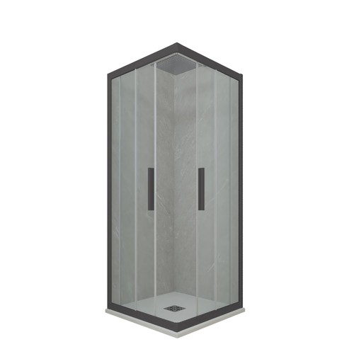 Cabine parois douche angle - cabine,