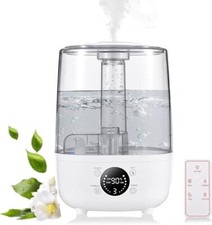 Humidificateur - Blanc - 4L - Silencieux - 3 modes de brouillard
