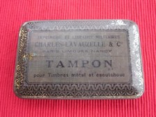RARE boite Tampon Timbre métal LAVAUZELLE Imprimerie et Librairie Militaire .