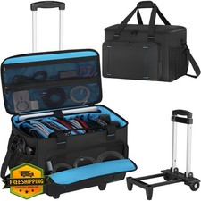 Rolling DJ Cable Bag Gig Case