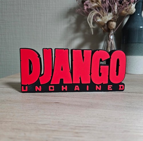 Plaque django unchained logo - django,