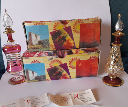 Lot ancien flacon - lot, verre