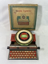 Toy Jouet machine à écrire  simplex Typewriter Modèle 300 Début 1900