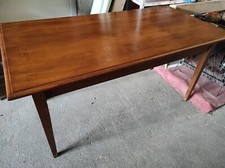 Ancienne Table de ferme en Bois avec 1 tiroir  151 x 74 cm par 73,5 cm de haut