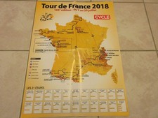 CYCLISME CARTE TOUR de FRANCE 2018 LE CYCLE au dos EQUIPE DIRECT ENERGIE