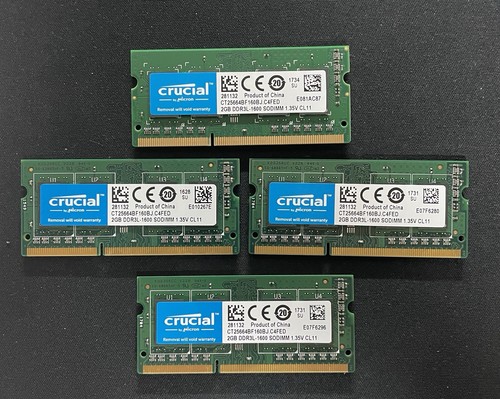 Lot 4xcrucial barrette ram - barrette,
