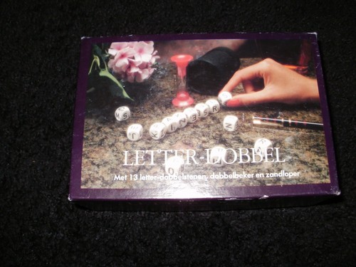 Jeu dés vintage lettre - jeu,