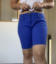 Short Pantacourt Bleu Sexy