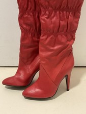 Cuissarde En Cuir Rouge  - Made In Italy- Taille 41