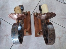 PAIRE APPLIQUE MURALE EN FER