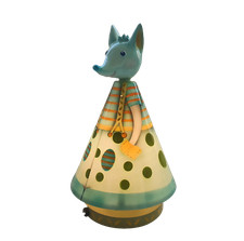 Lampe pour enfant veilleuse loup vintage