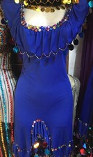 Robe égyptienne de danse du ventre, tenue Iskandrani, Baladi Galabya, robe...