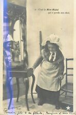 CP SERIE LA MERE MICHEL LE PERE LUSTUCRU 2 - AUBERGE AU LAPIN SAUTE - CLAYETTE