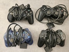 Lot de 4 Manettes Officielles Sony PS2 PlayStation 2 pour Réparations Ou Pièces