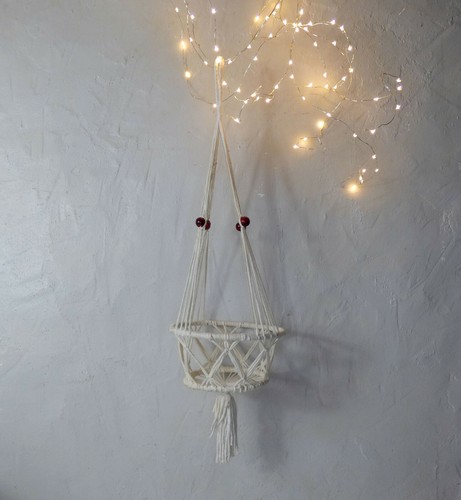 Suspension macramé perles - en,