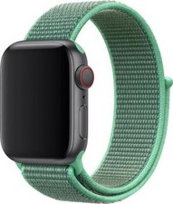Véritable Apple Montre Bracelet Sport Nylon Bande 38mm/40mm - Menthe Verte -